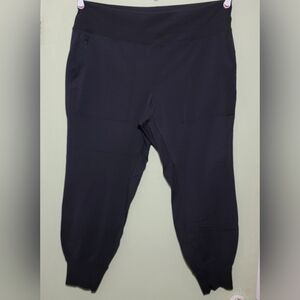 Athleta Women  Venice Joggers High Rise  Black Moto Tapered Pockets